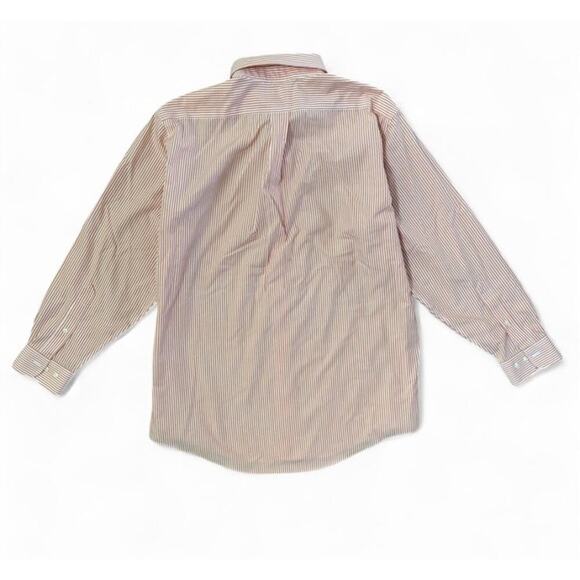 Men’s Brooks Brothers Orange Striped Original Polo Shirt Reg Fit 16 1/2-4/5 - Picture 4 of 4